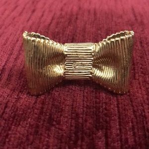 Kate spade bow ring gold